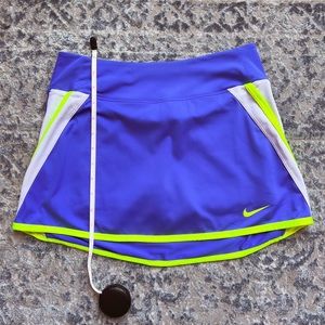 🆕 Nike Dri-Fit Tennis Skirt / Size: Small / Purple with Yellow Accents